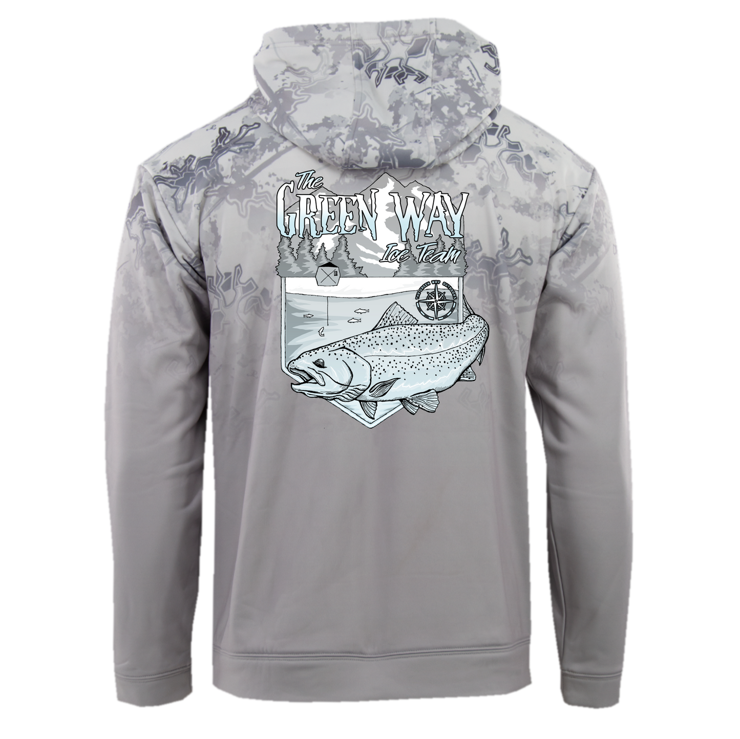 Remote Mountain Ice Fishing Hoodie