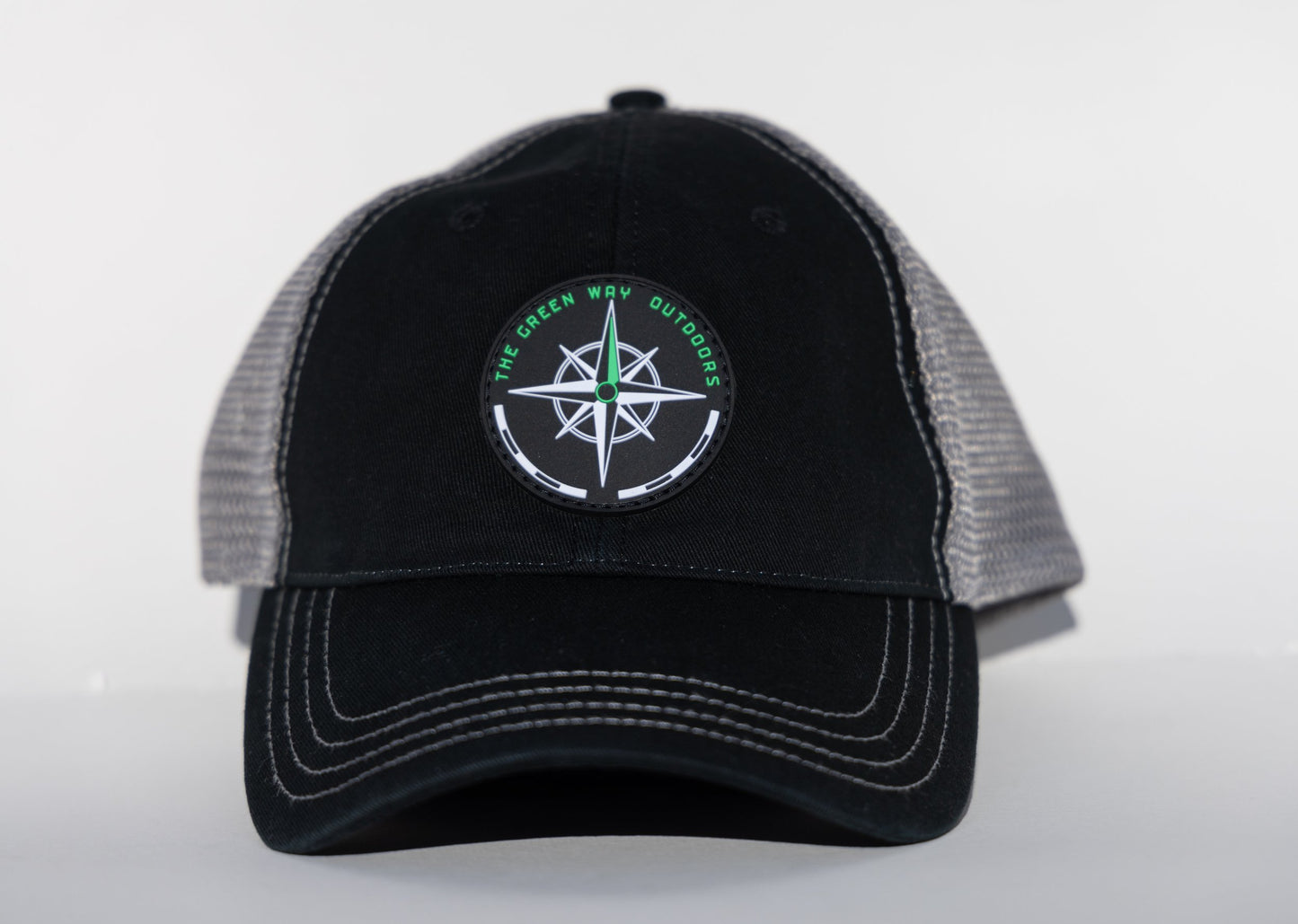 Garment Washed Green Way Trucker Hat