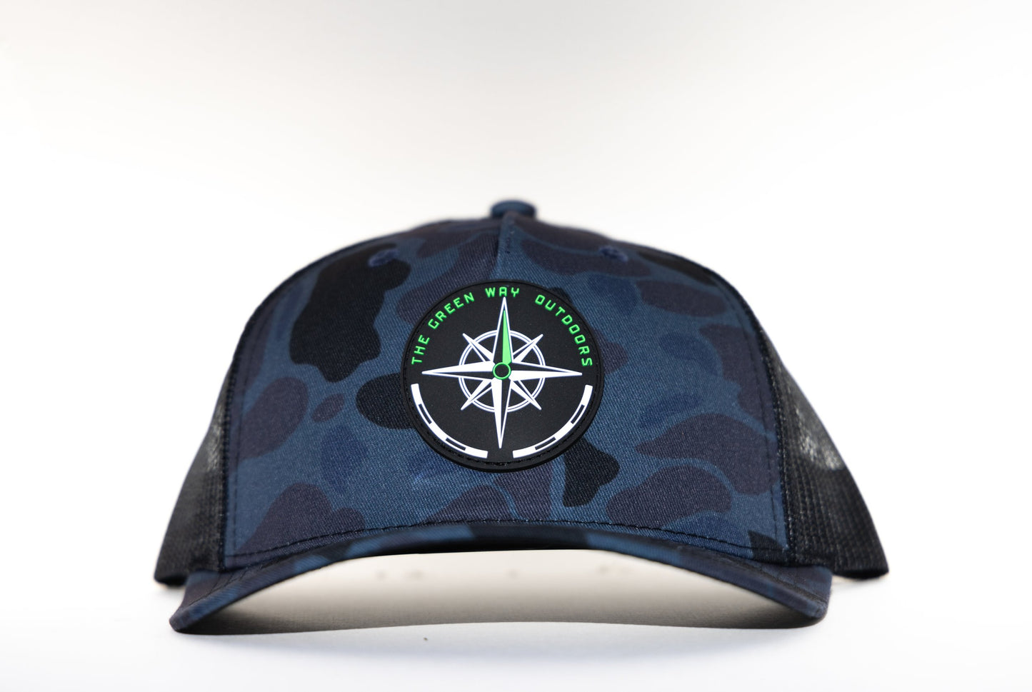Black and Blue Camo Hat
