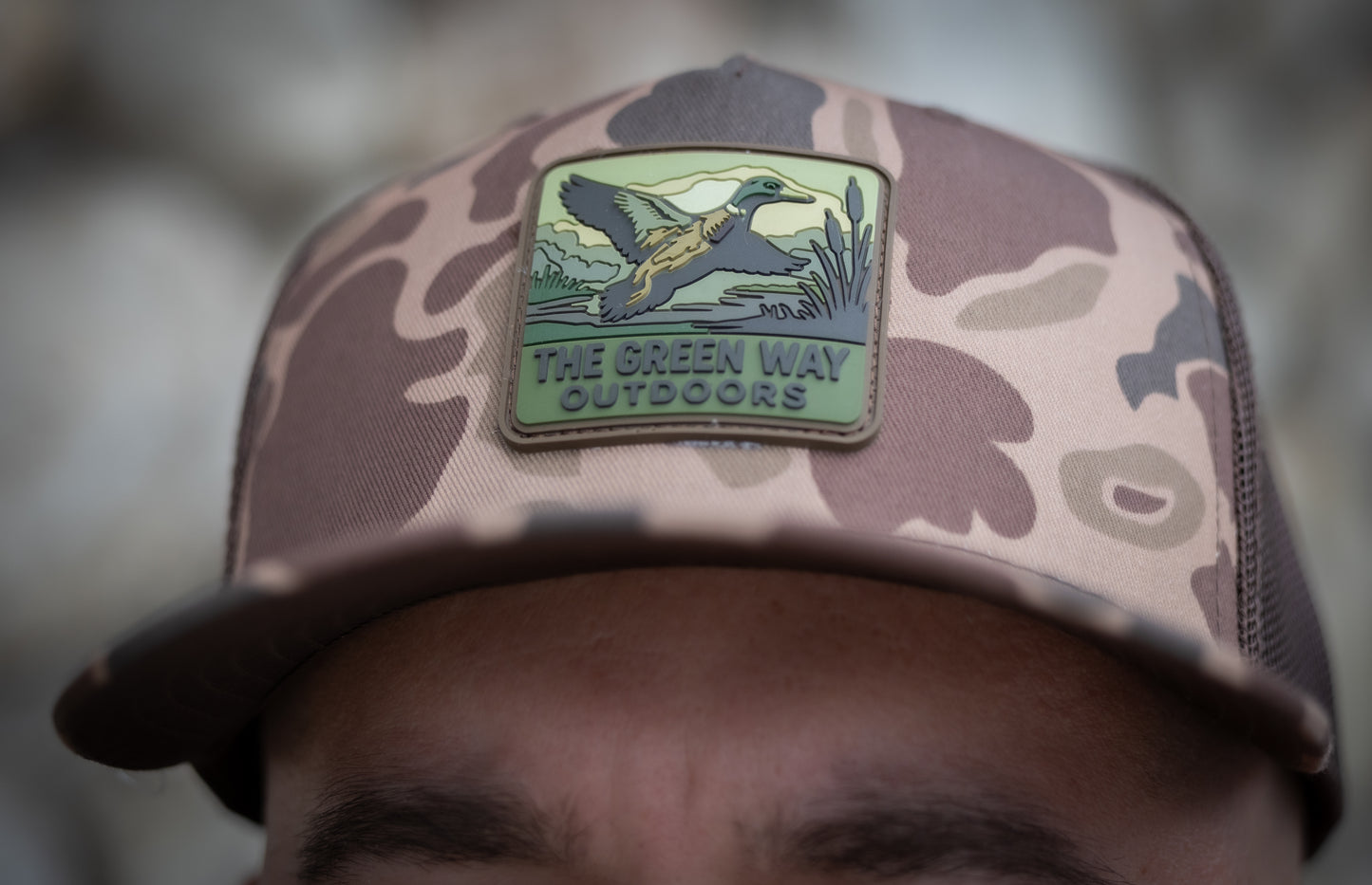 TGWO Duck Patch Brown Camo Hat