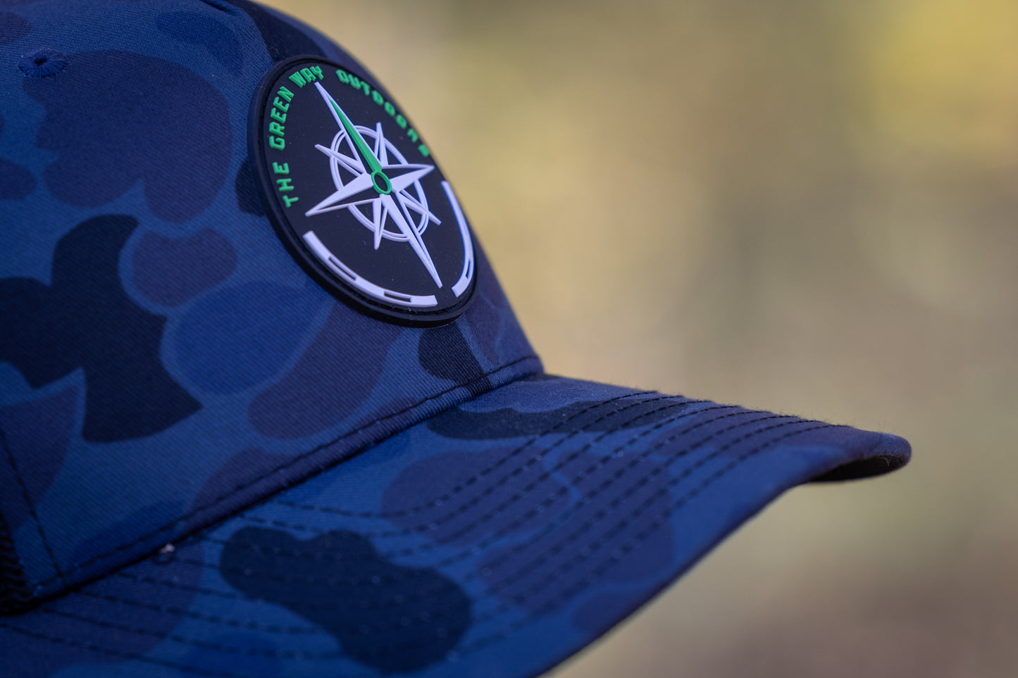 Black and Blue Camo Hat